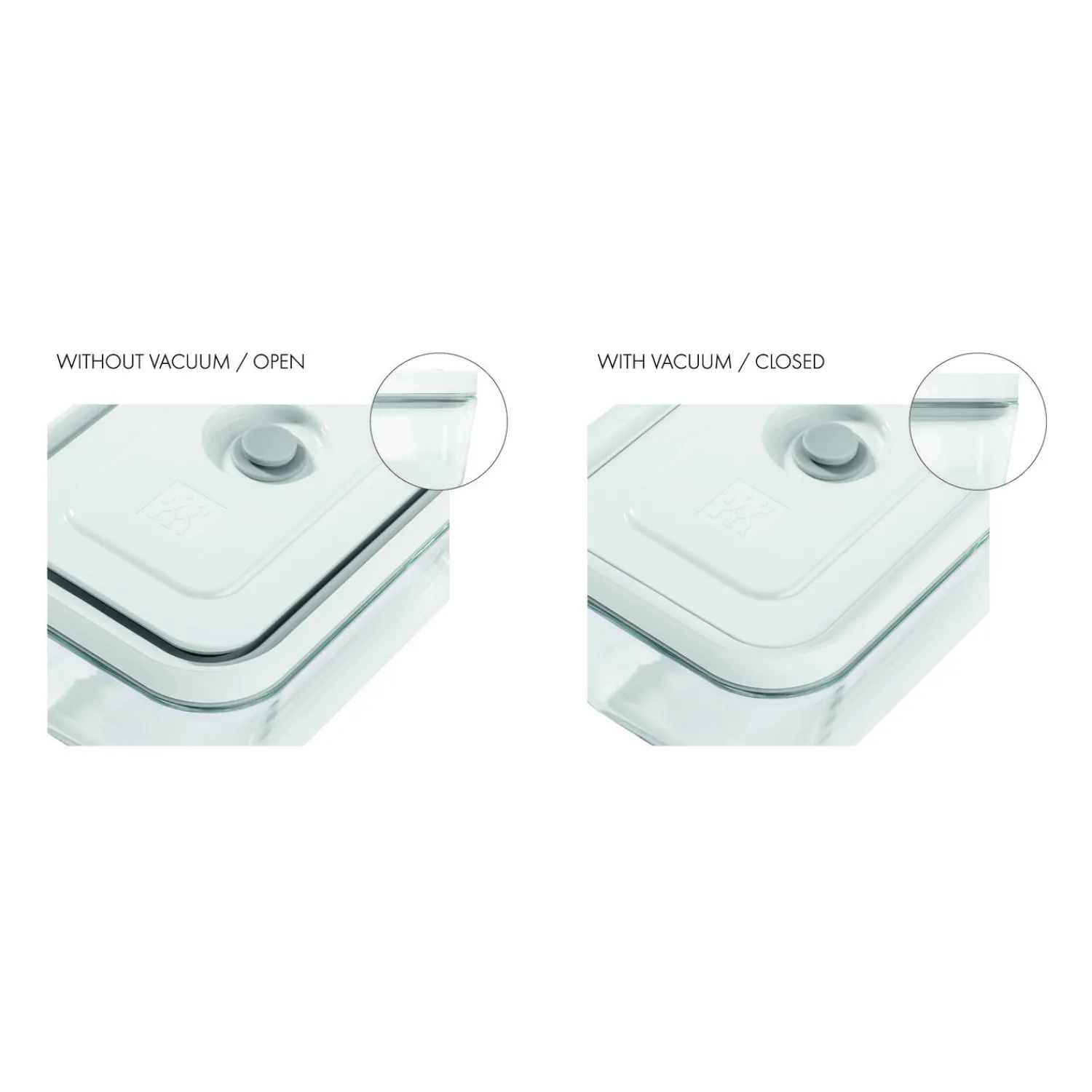 ZWILLING Vakuumbox S, Kunststoff, Semitransparent-Grau