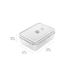 ZWILLING Vakuum Kühlschrankbox, Glas, Grau