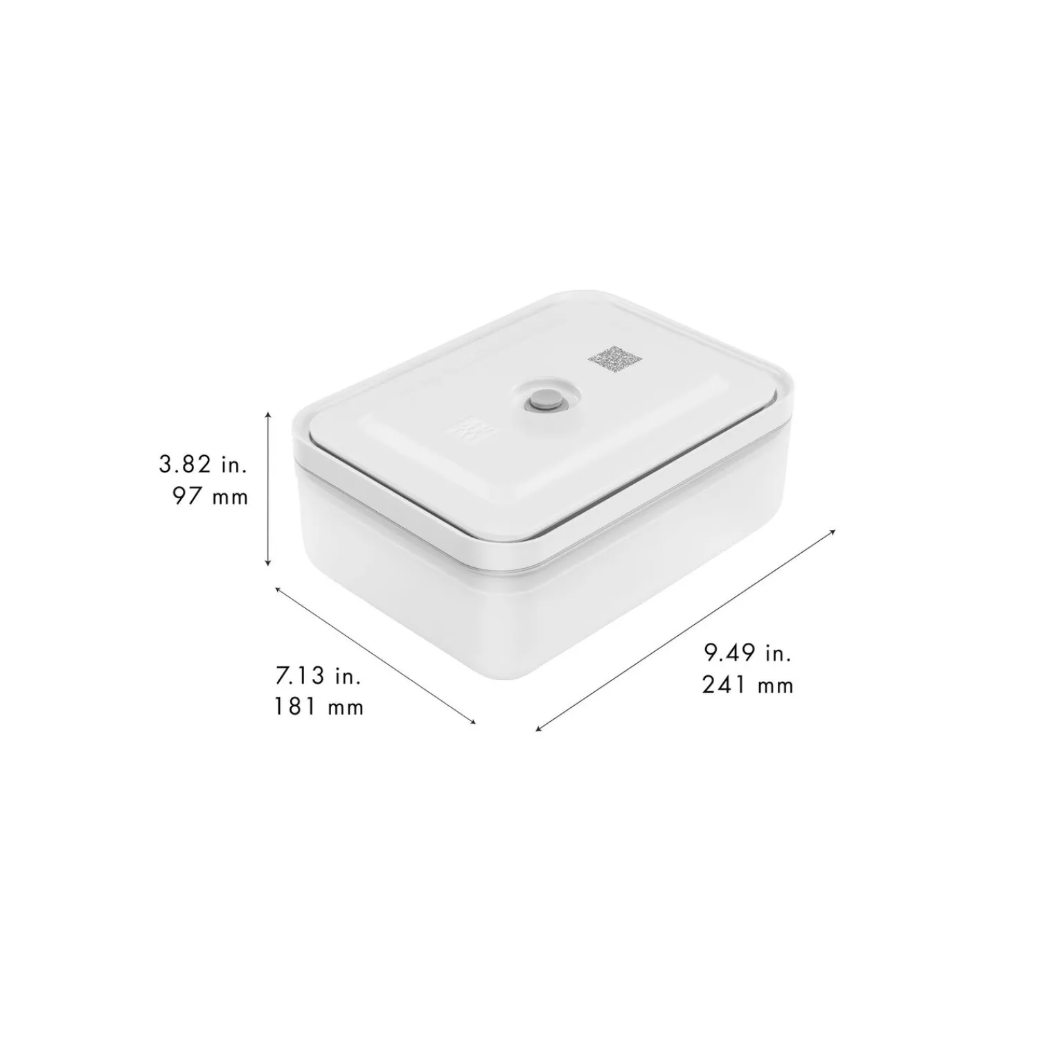 ZWILLING Vakuum Kühlschrankbox, Kunststoff, Semitransparent-Grau