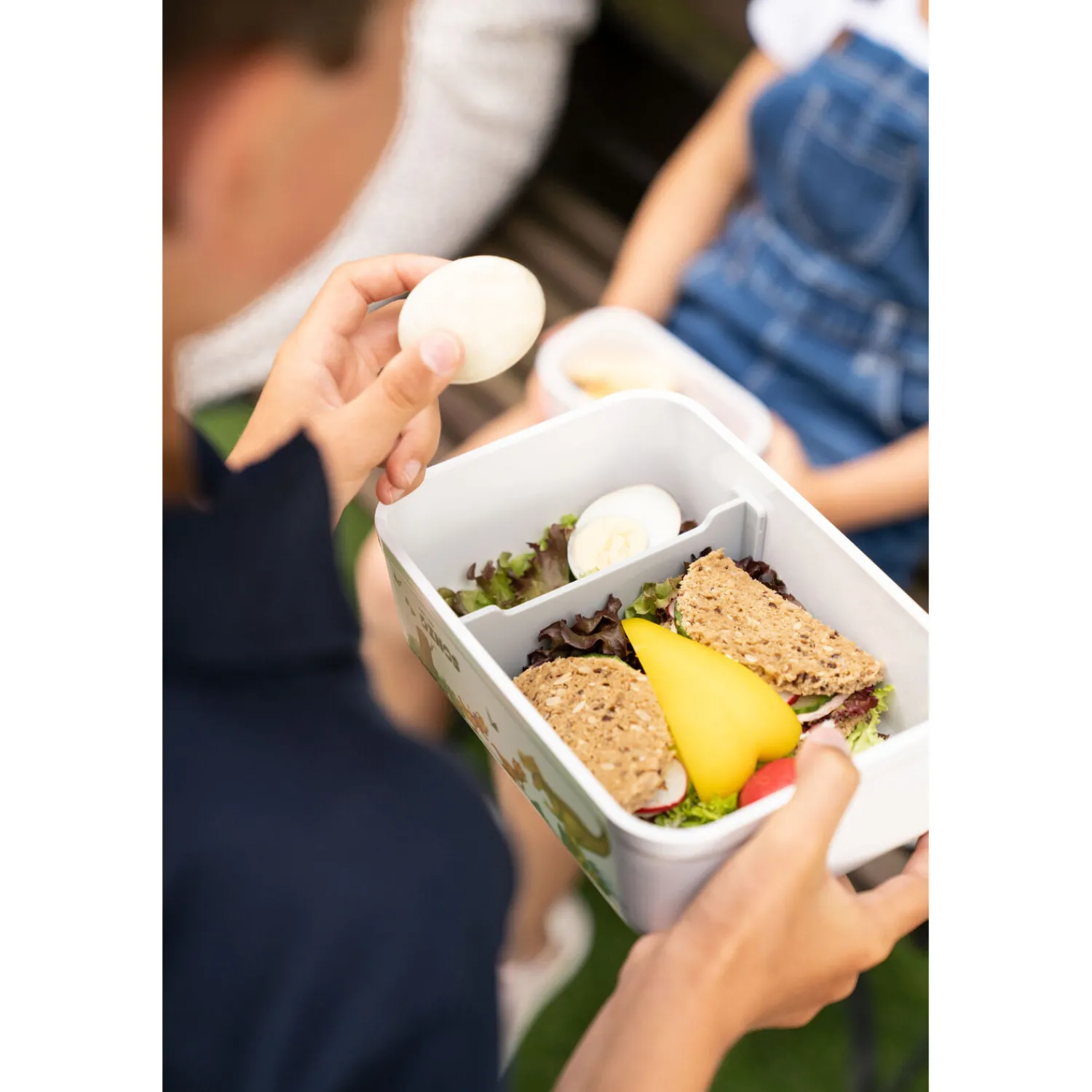 ZWILLING Vakuum Lunchbox DINOS L, Weiß-grau