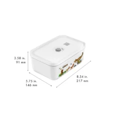 ZWILLING Vakuum Lunchbox DINOS L, Weiß-grau
