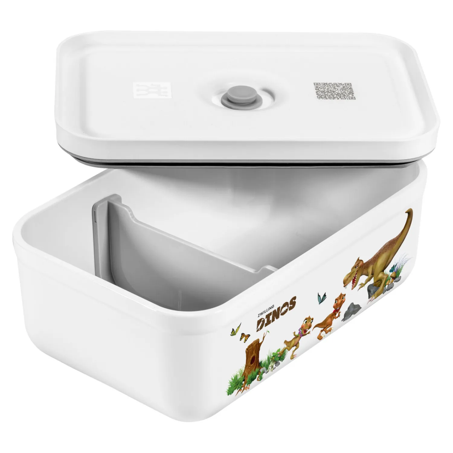 ZWILLING Vakuum Lunchbox DINOS L, Weiß-grau