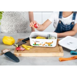 ZWILLING Vakuum Lunchbox DINOS L, Weiß-grau