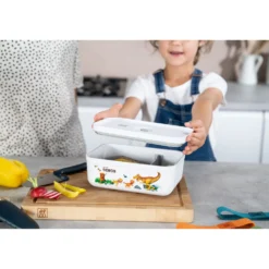 ZWILLING Vakuum Lunchbox DINOS L, Weiß-grau