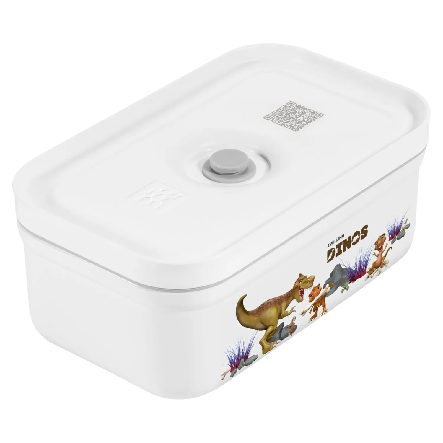 ZWILLING Vakuum Lunchbox DINOS M, Weiß-grau