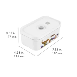 ZWILLING Vakuum Lunchbox DINOS M, Weiß-grau