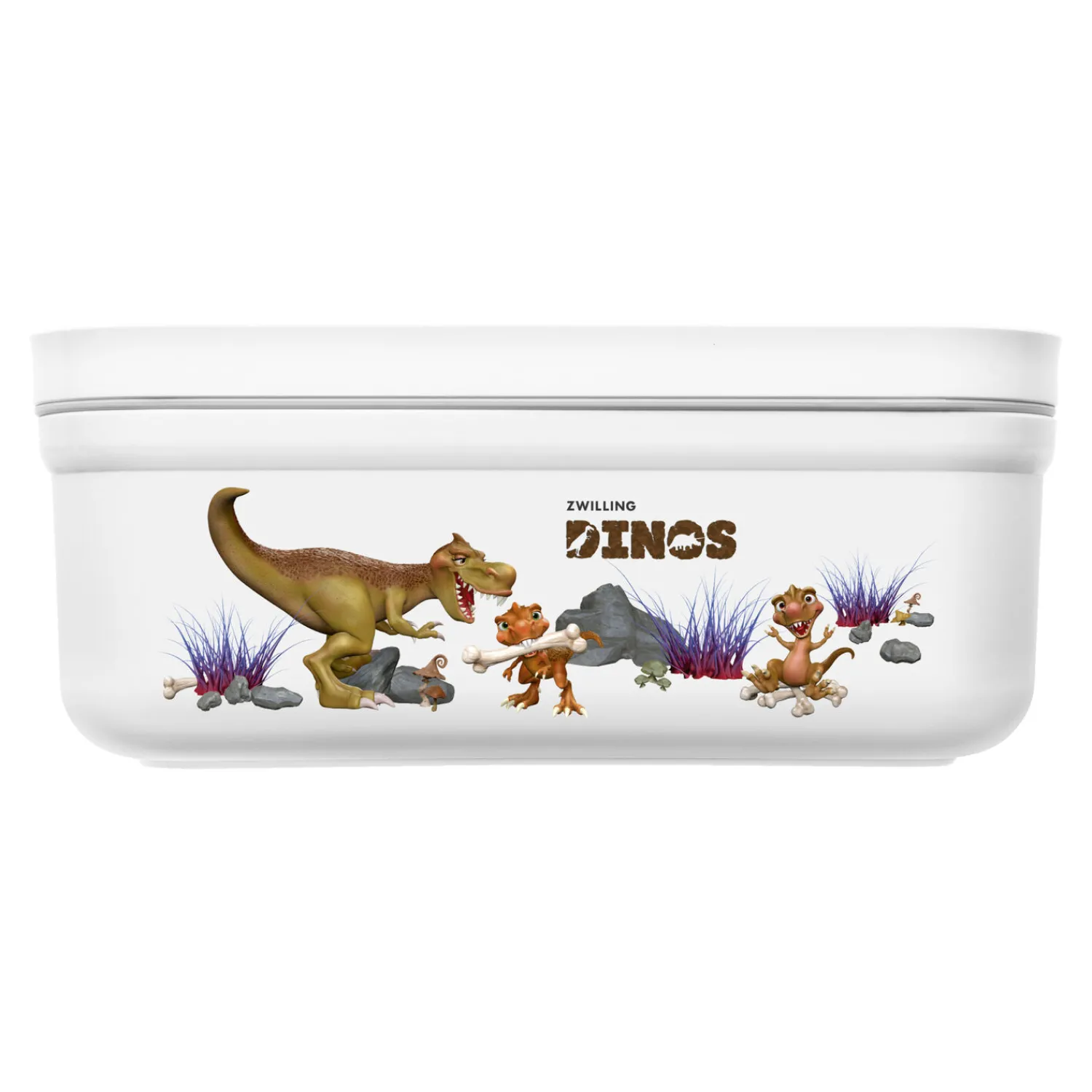 ZWILLING Vakuum Lunchbox DINOS M, Weiß-grau