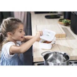ZWILLING Vakuum Lunchbox DINOS M, Weiß-grau