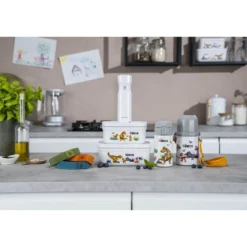 ZWILLING Vakuum Lunchbox DINOS S, Weiß-grau