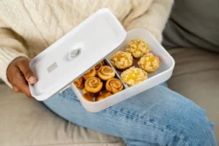 ZWILLING Vakuum Lunchbox L flach, Semitransparent-Grau