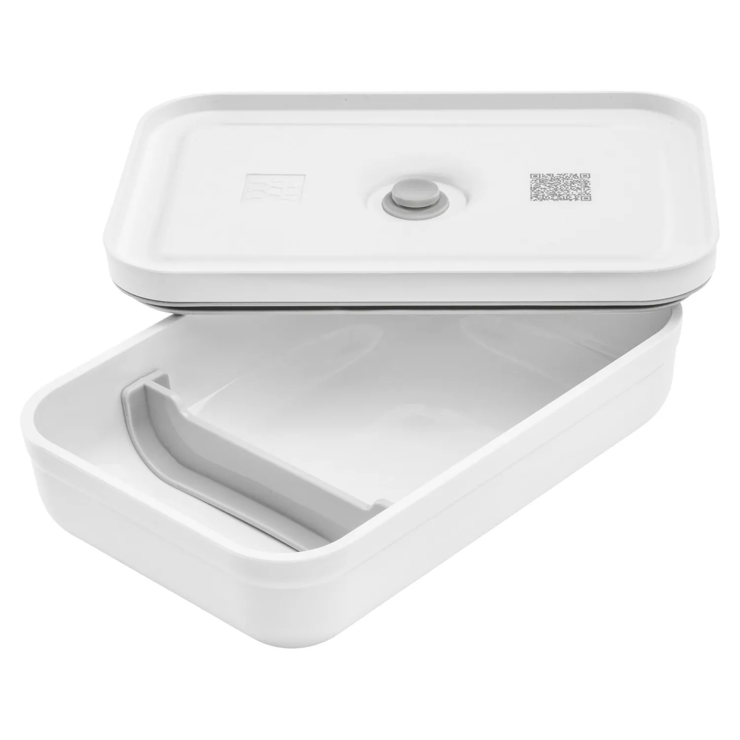 ZWILLING Vakuum Lunchbox L flach, Weiß-grau