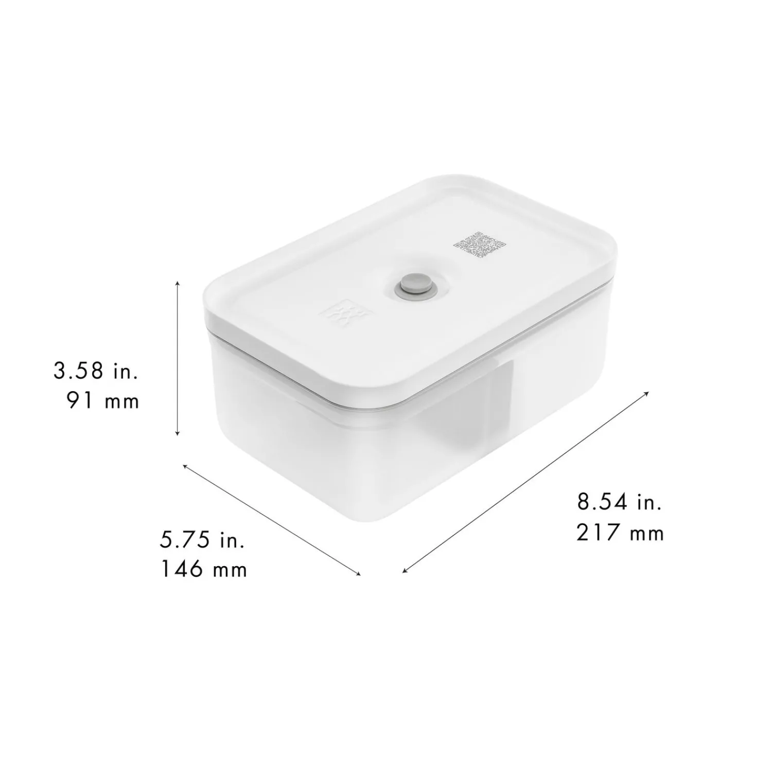 ZWILLING Vakuum Lunchbox L, Semitransparent-Grau