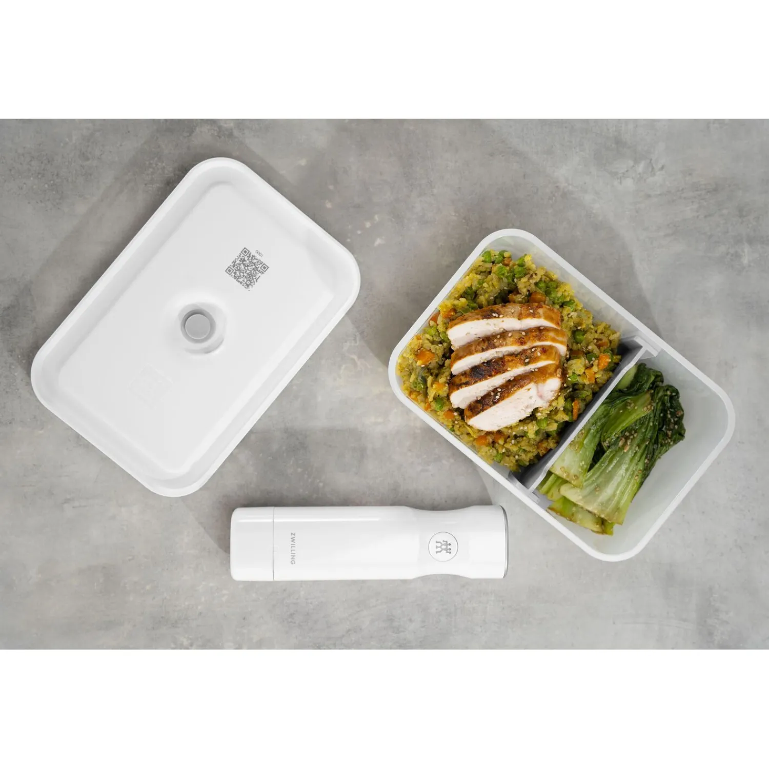 ZWILLING Vakuum Lunchbox L, Semitransparent-Grau