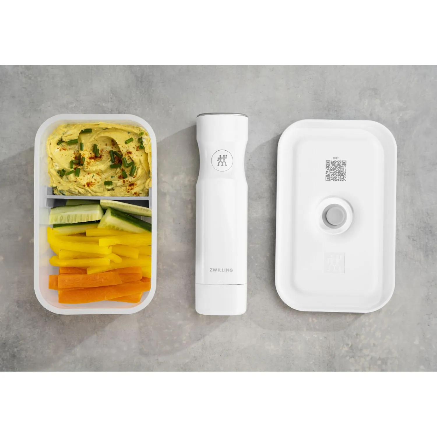 ZWILLING Vakuum Lunchbox M, Semitransparent-Grau