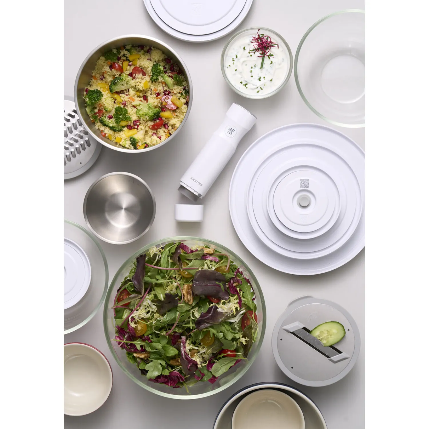 ZWILLING Vakuumschüssel Deckel L / 24 cm, Weiß