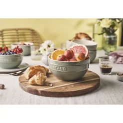 ZWILLING Vakuumschüssel & Deckel Set, 10-tlg. / S/M/L, Eukalyptus/Transparent, Keramik/Glas