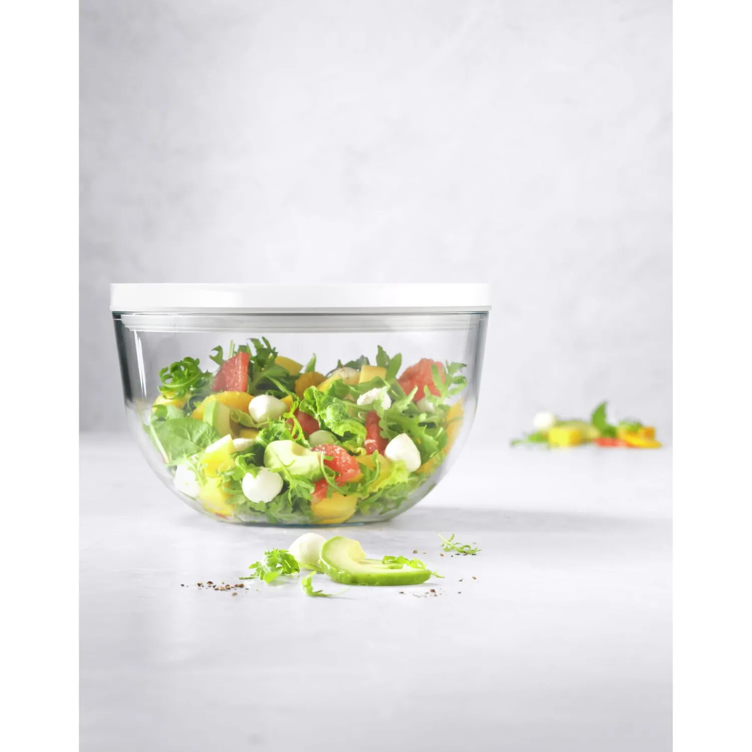 ZWILLING Vakuumschüssel L / 24 cm, Glas, Transparent