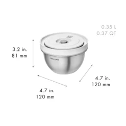 ZWILLING Vakuumschüssel S / 12 cm, Edelstahl, Silber