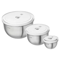 ZWILLING Vakuumschüssel Set S/M/L / 6-tlg, Edelstahl,