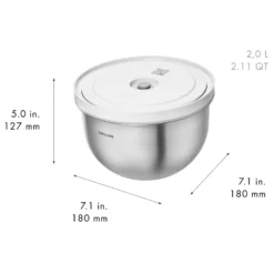 ZWILLING Vakuumschüssel Set S/M/L / 6-tlg, Edelstahl,