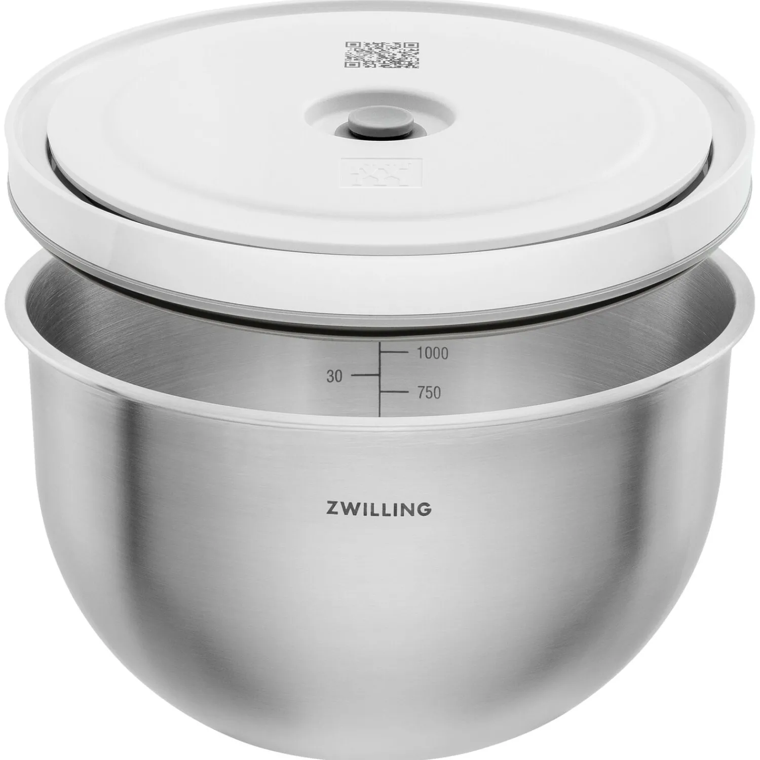 ZWILLING Vakuumschüssel Set S/M/L / 6-tlg, Edelstahl,