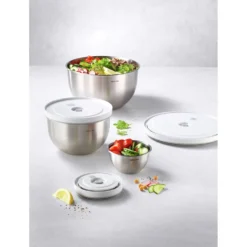 ZWILLING Vakuumschüssel Set S/M/L / 6-tlg, Edelstahl,