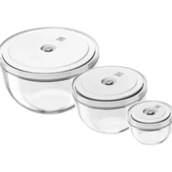 ZWILLING Vakuumschüssel Set S/M/L / 6-tlg, Glas,