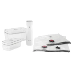 ZWILLING Vakuum Starter Set, Glas / S/M, 7-tlg, Weiß