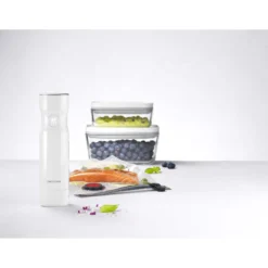 ZWILLING Vakuum Starter Set, Glas / S/M, 7-tlg, Weiß