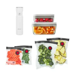 ZWILLING Vakuum Starter Set, Glas / S/M, 7-tlg, Weiß