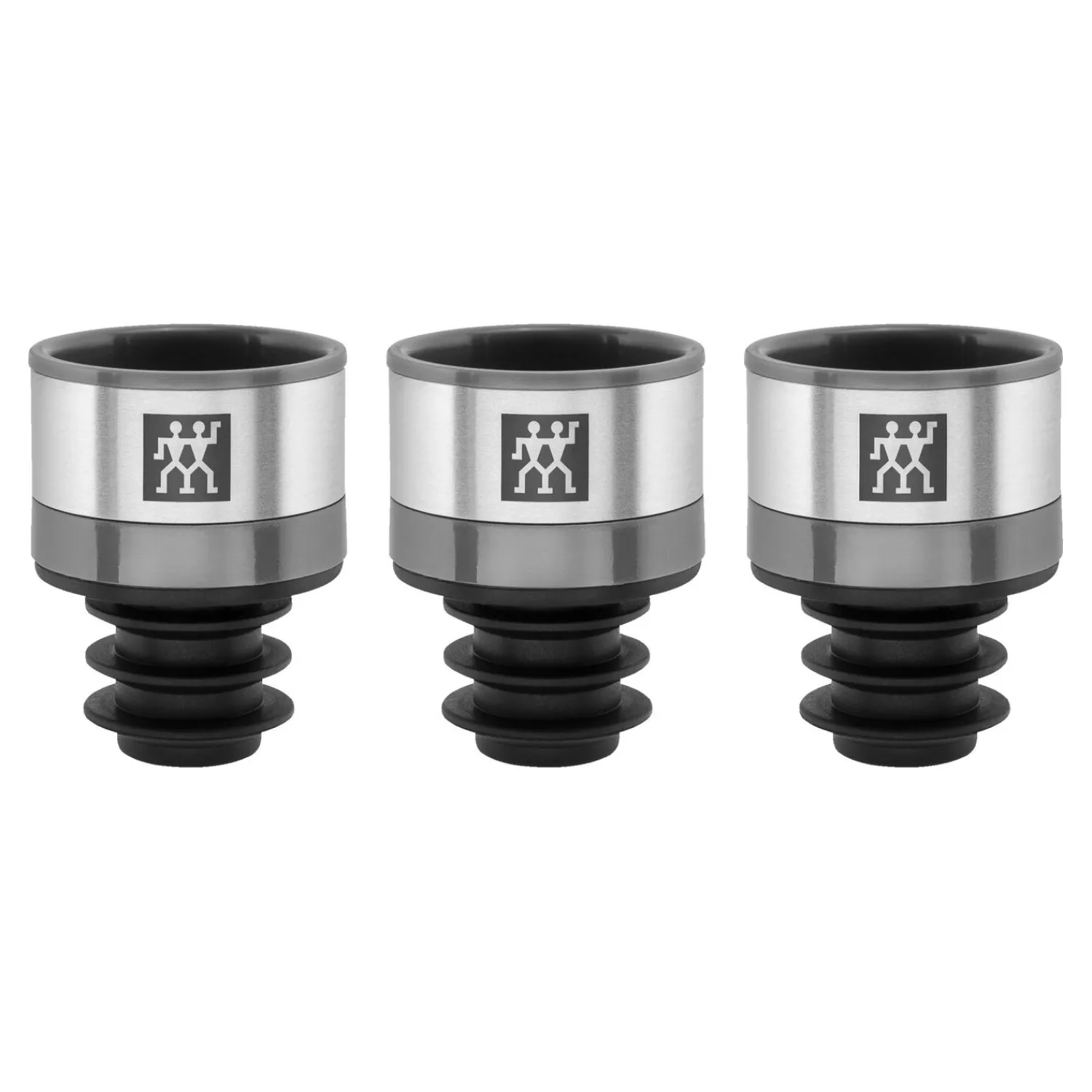 ZWILLING Vakuum Weinverschluss Set, 3-tlg, Grau