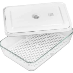 ZWILLING Vakuum Zubehörset Abtropfgitter für Glasboxen, Kühlschrankbox/Auflaufform / 2-tlg