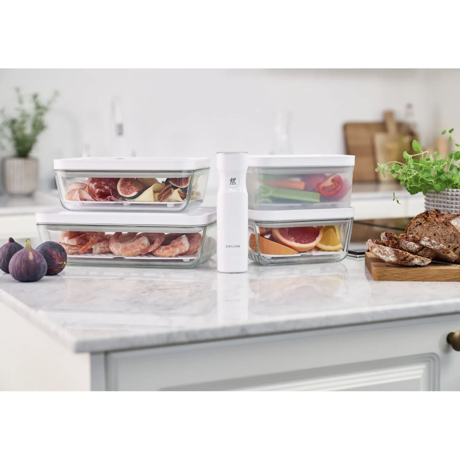 ZWILLING Vakuum Zubehörset Abtropfgitter für Glasboxen, Kühlschrankbox/Auflaufform / 2-tlg