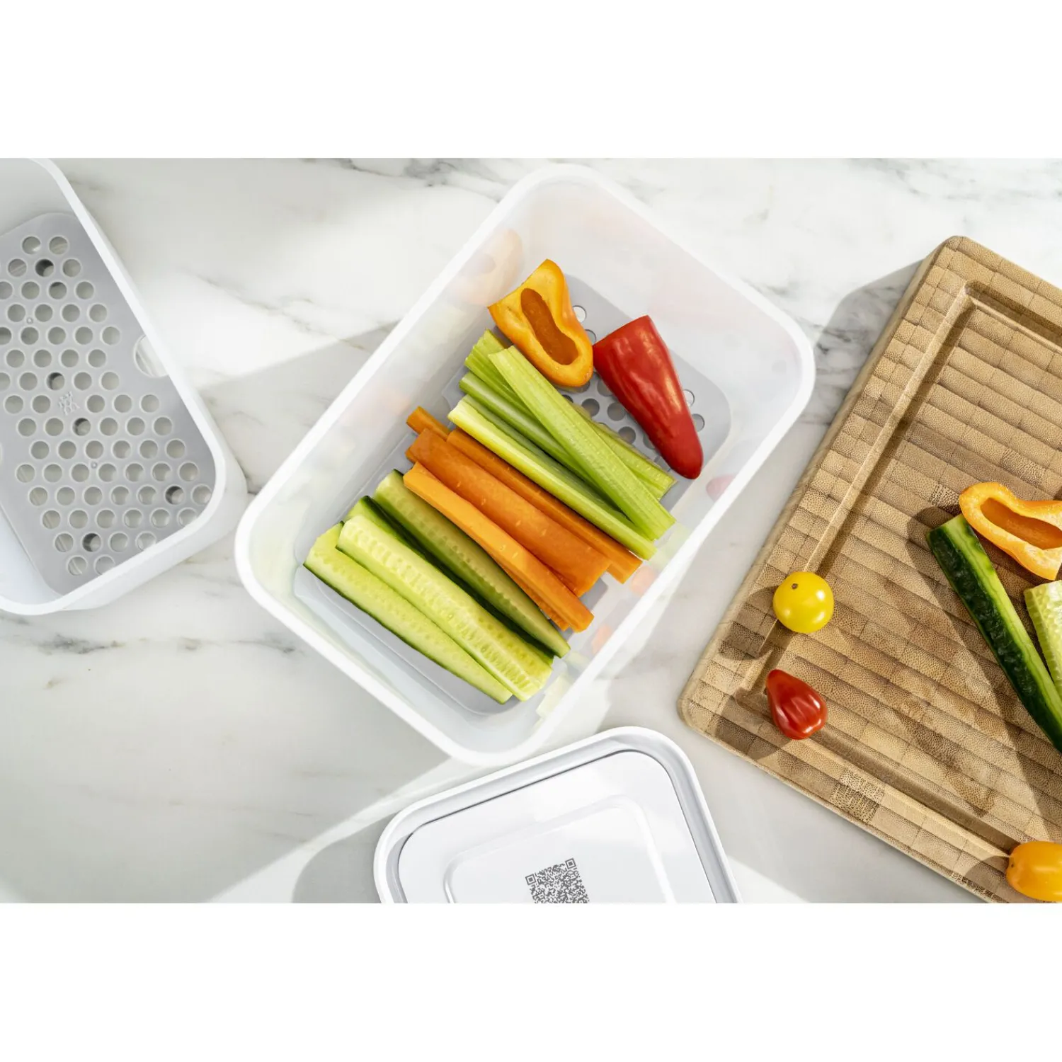 ZWILLING Vakuum Zubehörset Abtropfgitter für Kunststoffboxen , M/L / 2-tlg