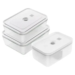 ZWILLING Vakuum Zubehör-Set, 3-tlg., Grau, Kunstoff/Glas