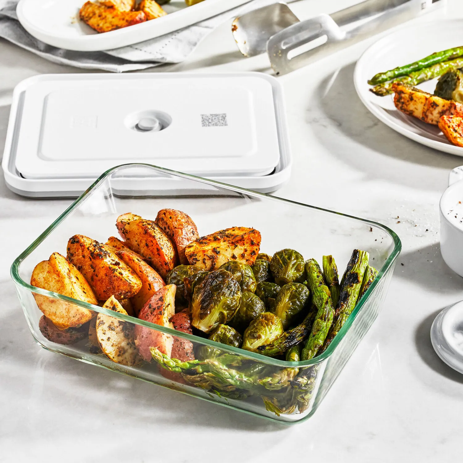 ZWILLING Vakuum Zubehör-Set, 3-tlg., Grau, Kunstoff/Glas