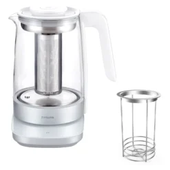 ZWILLING Wasserkocher & Baby-Nahrungseinsatz Set, 2-tlg. / 1,7 l, Weiß, Glas/Edelstahl