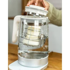 ZWILLING Wasserkocher & Baby-Nahrungseinsatz Set, 2-tlg. / 1,7 l, Weiß, Glas/Edelstahl