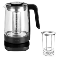 ZWILLING Wasserkocher & Baby-Nahrungseinsatz Set, 2-tlg. / 1,7 l, Schwarz, Glas/Edelstahl