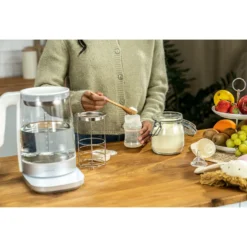 ZWILLING Wasserkocher & Baby-Nahrungseinsatz Set, 2-tlg. / 1,7 l, Schwarz, Glas/Edelstahl