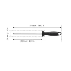 ZWILLING Wetzstahl 21 cm, verchromt