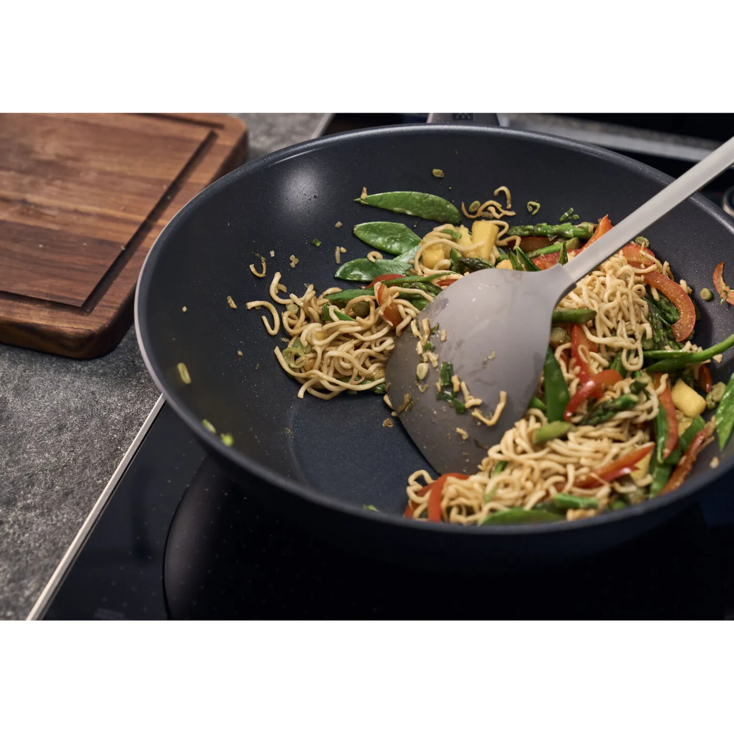ZWILLING Wok, 30 cm, Aluminium, Titanverstärkte keramische Antihaftbeschichtung