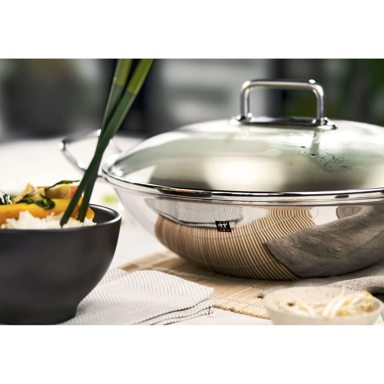 ZWILLING Wok, 32 cm, 18/10 Edelstahl