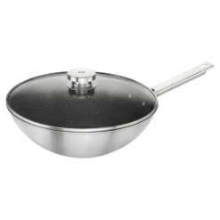ZWILLING Wok 30 cm, 18/10 Edelstahl