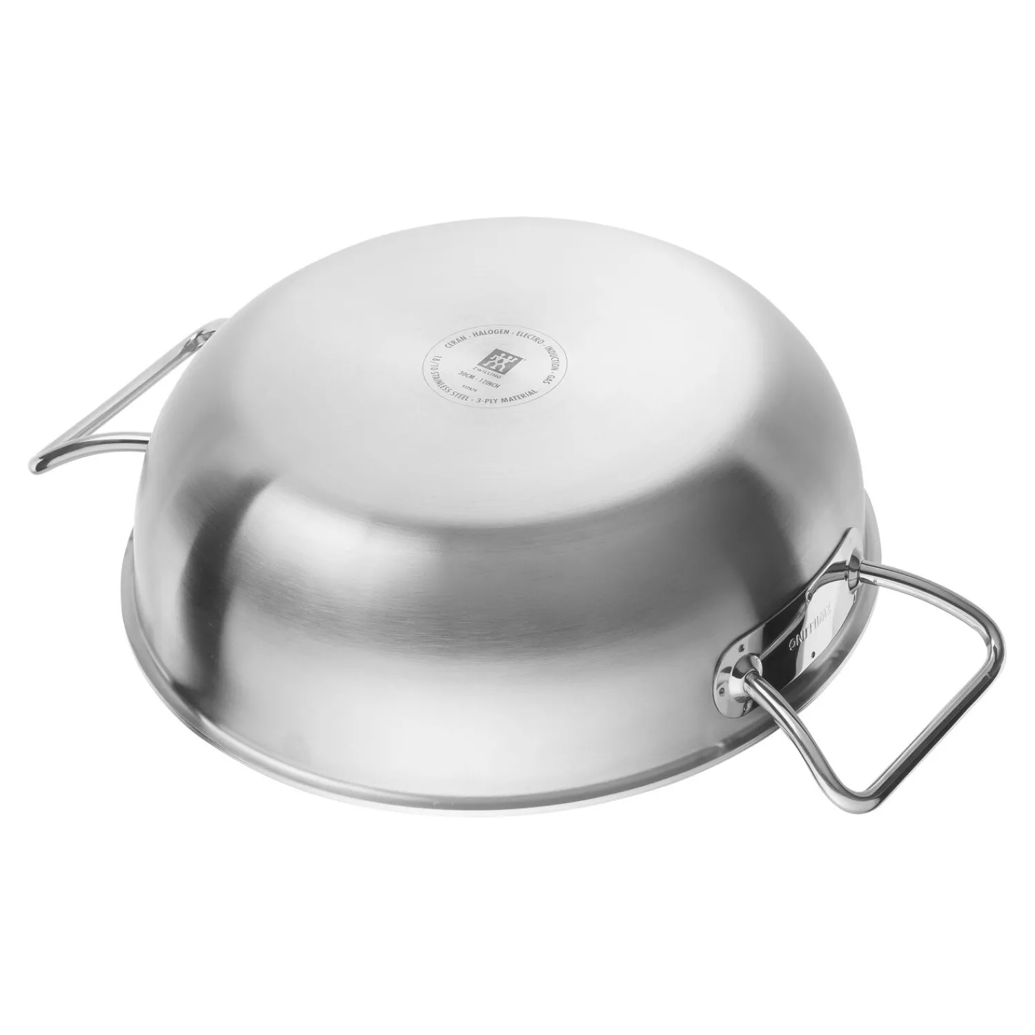 ZWILLING Wok 30 cm, 18/10 Edelstahl