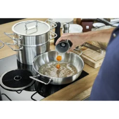 ZWILLING Wok 30 cm, 18/10 Edelstahl