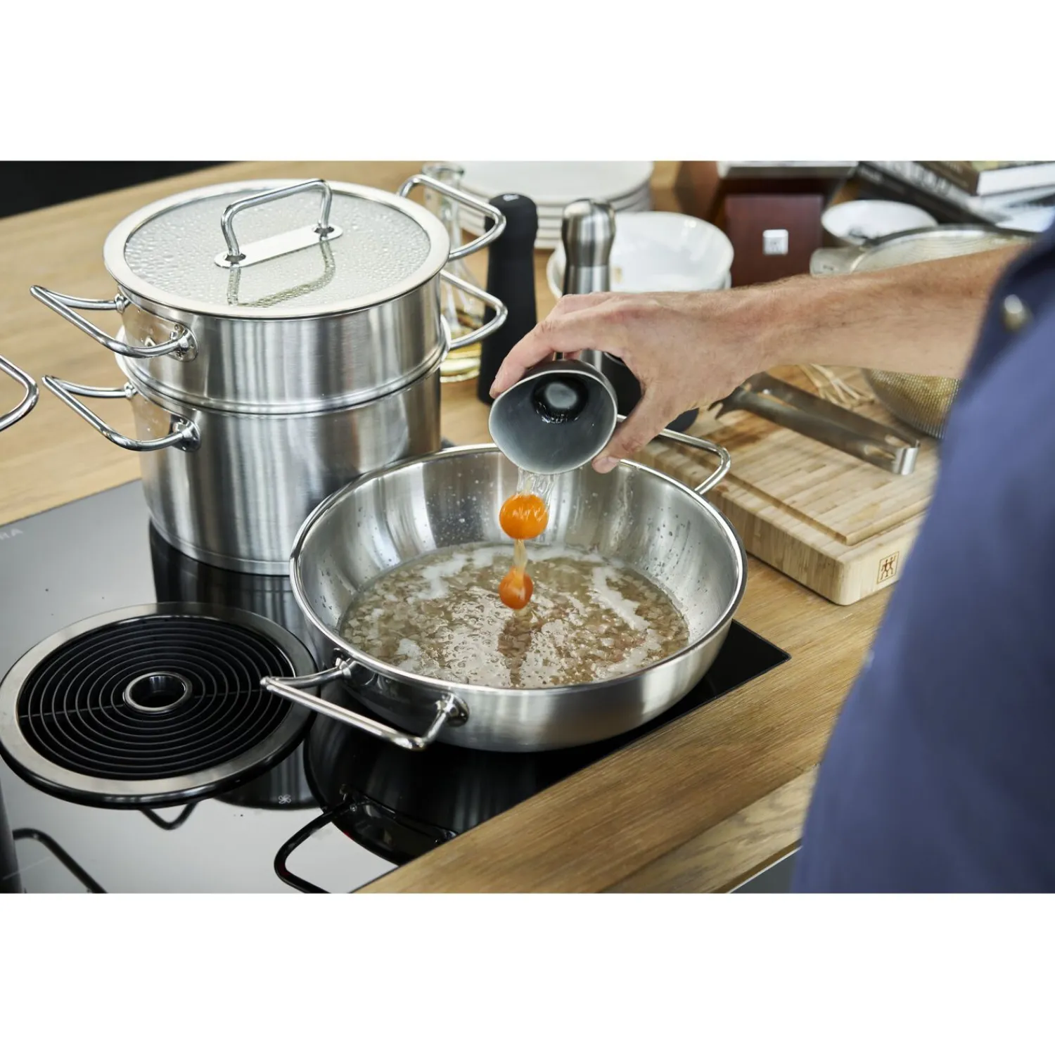 ZWILLING Wok 30 cm, 18/10 Edelstahl