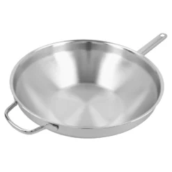 Demeyere Wok flacher Boden 32 cm, 18/10 Edelstahl