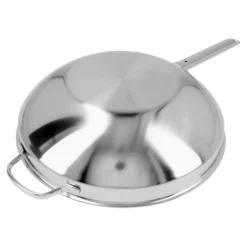 Demeyere Wok flacher Boden 32 cm, 18/10 Edelstahl