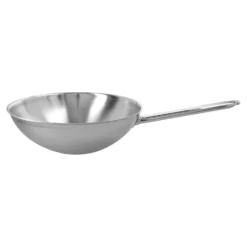 Demeyere Wok flacher Boden 26 cm, 18/10 Edelstahl